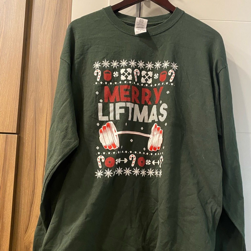Men’s Christmas Shirt | Long Sleeve Green XL